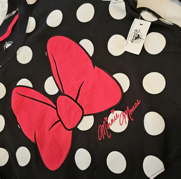Minnie Mouse Cropped Pullover Sweatshirt for Women Sz S NWT - Picture 2 of 5